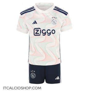 Ajax Seconda Maglia Bambino 2023-24 Manica Corta (+ Pantaloni corti)